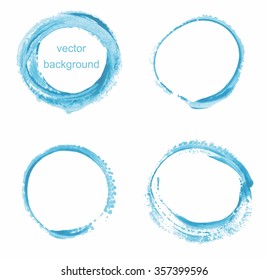 Grunge circles.Grunge round shapes. Vector illustration.