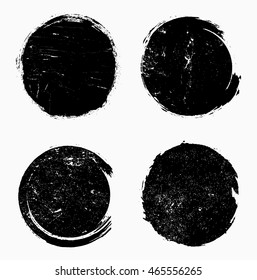 Grunge circles,round shapes.Vector illustration.