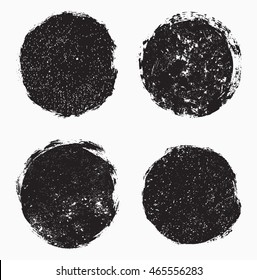 Grunge circles,round shapes.Vector illustration.