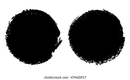Grunge circles,round shapes.Vector illustration.