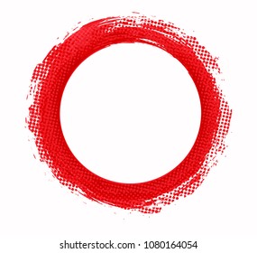 Grunge circle.Vintage banner,frame for your design.Vector.