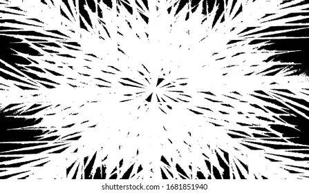 Grunge Circular Pattern. Vector Distressed Textures Set. Blank Geometric Shape. Vector Illustration. Black isolated on white. EPS10.