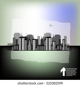 Grunge City Postcard