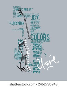  Grunge Classic image vector illustraton for your t shirt	