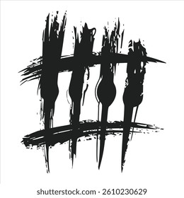 Grunge Claw Scratch Marks Vector – Distressed Animal Scratch Illustration