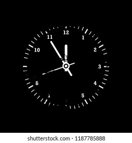 grunge clock icon