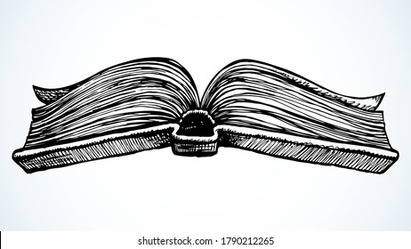 Grunge closeup aged diary hard paperback archive. white text space backdrop. Close up side view line black ink pen hand drawn literary note pad album logo emblem design. art doodle engrave print style