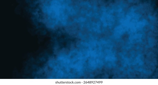 Grunge cloud and smoke design in deep blue gradient

