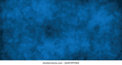 Grunge cloud and smoke design in deep blue gradient

