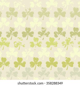 Grunge clover pattern