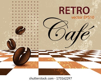 Grunge coffee background