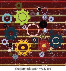 Grunge cogwheels background- abstract art