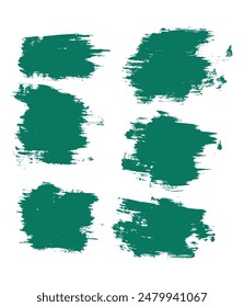 Grunge collection of splatter brush stroke vector illustration