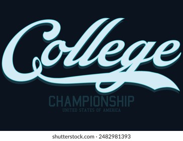 Grunge college department, College Academy printing, Vintage typography college varsity state slogan print, College Athletic Academy champion for tee t shirt or sweatshirt, eps8