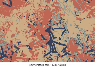 Grunge color. Chaotic seamless background. Repeating abstract texture