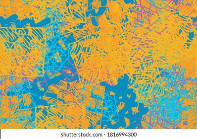 Grunge color. Chaotic seamless background. Repeating abstract texture