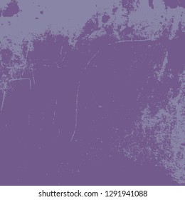 Grunge Color Lilac Background. Distress Dirty Texture. Empty Design Template. EPS10 vector.