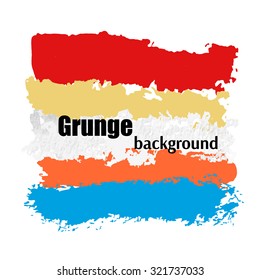  Grunge color vector banner. Splash abstract art background.