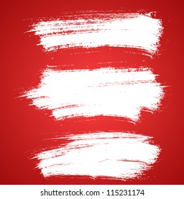 Grunge colored banners. Vector illustration.