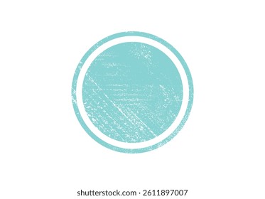 Grunge Colored Circular Stamp Vector, Distressed Round Badge with Rough Texture, Vintage Rubber Seal Effect, Abstract Ink Print, Isolated on White Background.	
