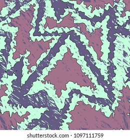 Grunge colored graffiti seamless pattern.