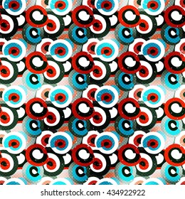 grunge colored graffiti seamless pattern
