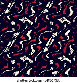 grunge colored graffiti seamless pattern
