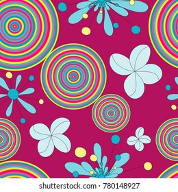 grunge colored graffiti seamless pattern