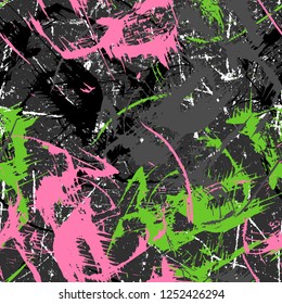 Grunge colored seamless texture with scratches. Abstract vector background for web page, banners backdrop, fabric, home decor, wrapping