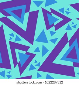 Grunge colored triangle seamless pattern
