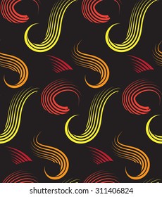 Grunge colorful abstract geometric seamless pattern. Vector