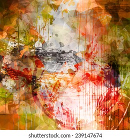Grunge colorful background