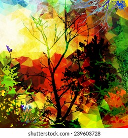 Grunge colorful background