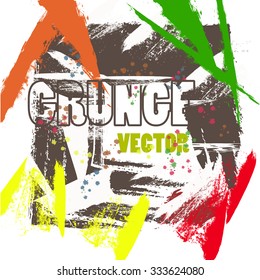 Grunge colorful background