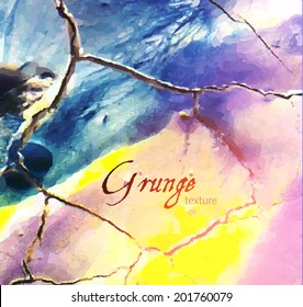Grunge colorful background. Vector illustration