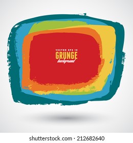 Grunge colorful banner