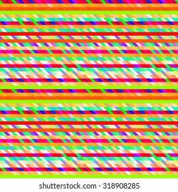 Grunge colorful linear seamless pattern.