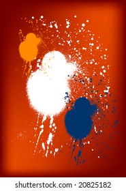 grunge colorful splash background vector