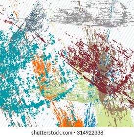 Grunge colorful texture background, abstract vector template. Vector illustration