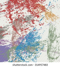 Grunge colorful texture background, abstract vector template. Vector illustration
