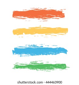 grunge colorful,  vector watercolor brush stroke 
