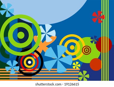 Grunge colourful background, vector illustration.