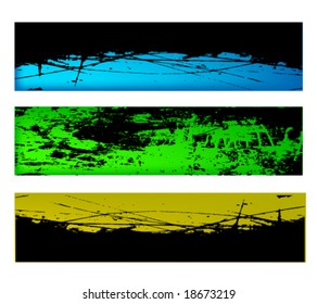 grunge colourful banners