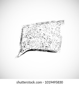 Grunge Comic Book Bubbles. Message Clouds with unique texture. Vintage style. Pop art.  Vector Design. 