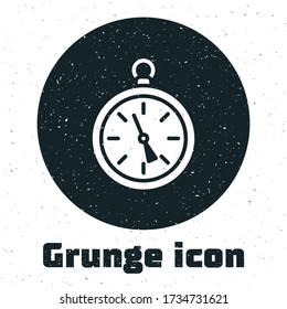 Grunge Compass icon isolated on white background. Windrose navigation symbol. Wind rose sign. Monochrome vintage drawing. Vector Illustration
