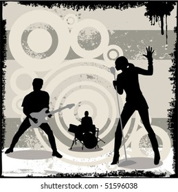 grunge concert vector