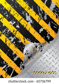 Grunge construction backdrop