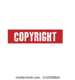 grunge copyright stamp 