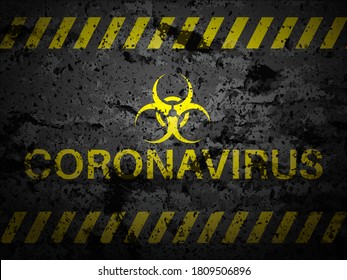 Grunge coronavirus textured background. Vector illustration.
