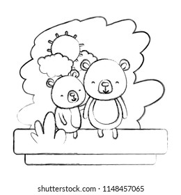 grunge couple bear nice wild animal